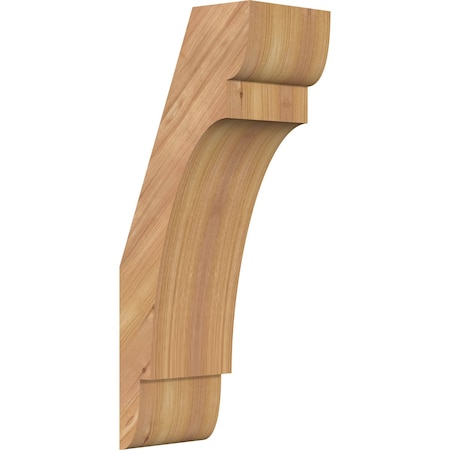 Ekena Millwork 5 1/2"W x 8"D x 20"H Olympic Smooth Knee Brace, Western Red Cedar BRC06X08X20OLY00SWR